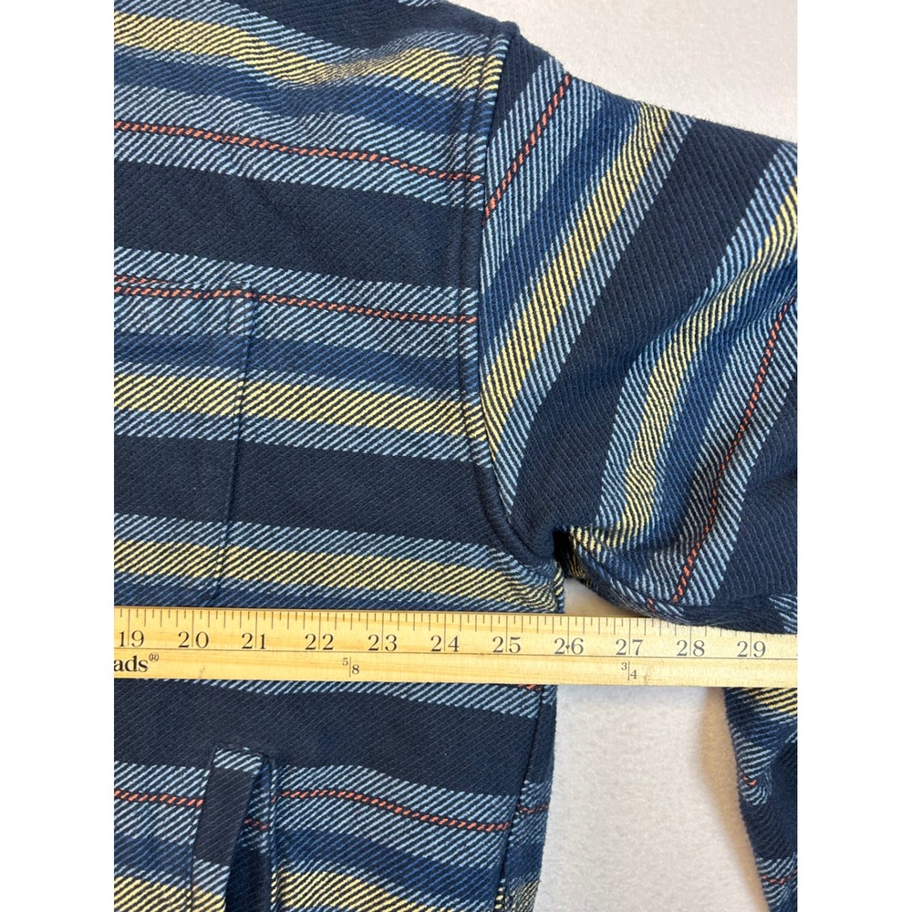 Workwear Shacket Goodfellow‎ & Co Mens XXL Striped Heavy Cotton Flannel Jacket - Picture 4 of 9